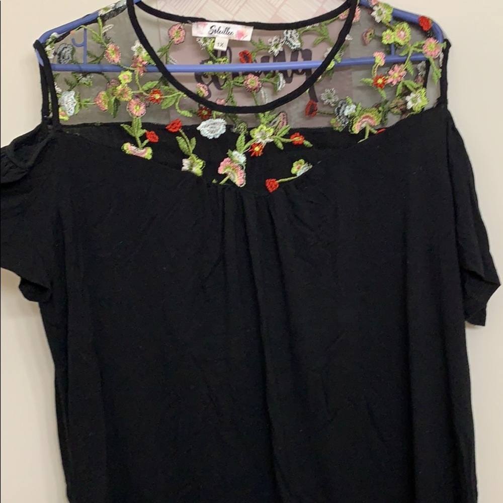 Cold shoulder blouse